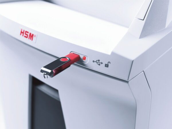 Autofeed Aktenvernichter HSM Securio AF 300   Partikelschnitt 0,78 x 11 mm – Bild 8