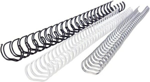 Drahtbinderücken Wire-O 3:1 Teilung, Nr. 4 (1/4"), 250 Stück – Bild 2